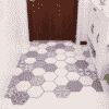 Tapis d'entrée Mosaïque Violette à découper